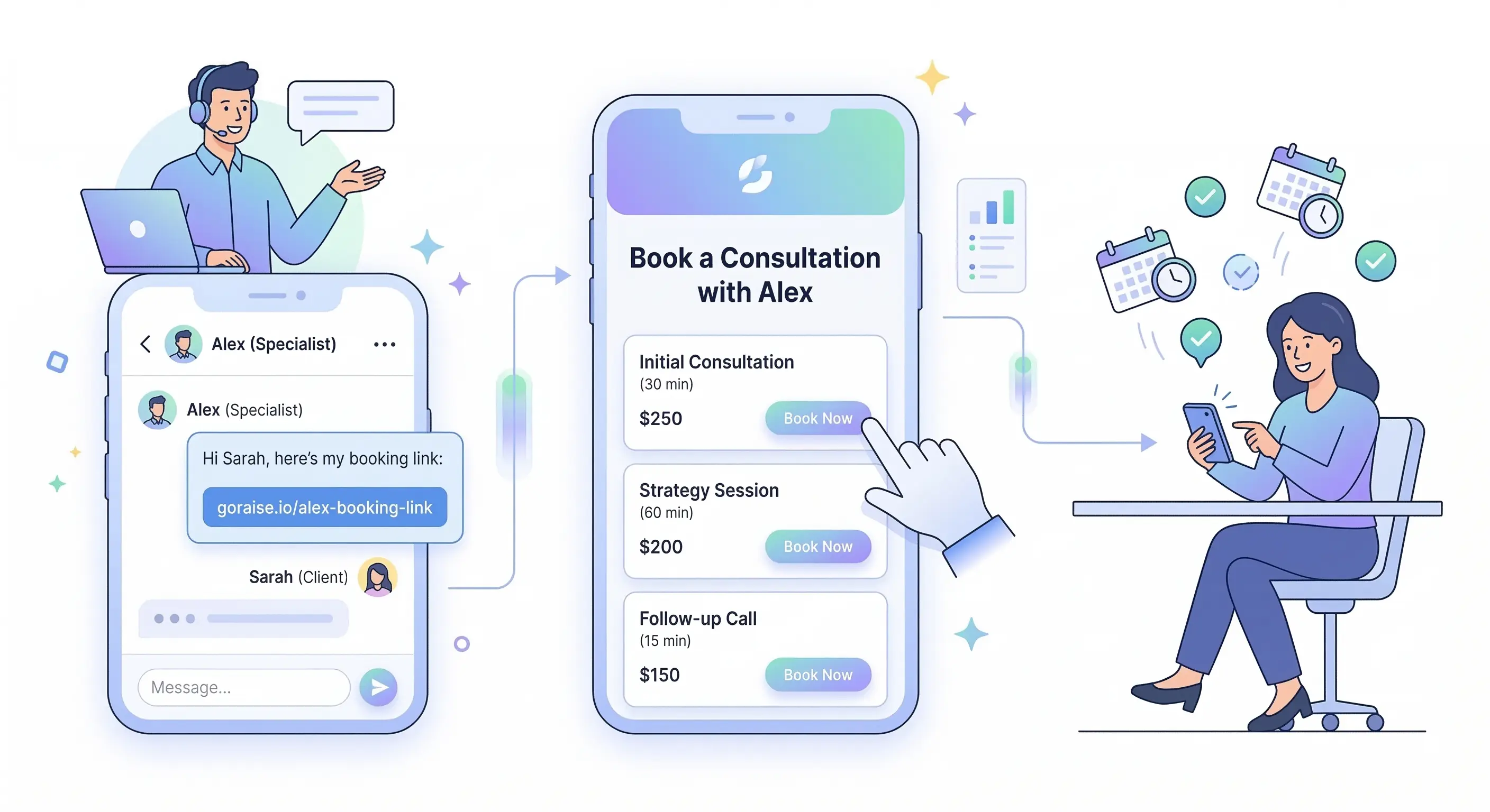 страница записи для специалистов
